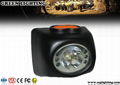 IP68 Waterproof 4000lux Led Miner's cap lamp Digital Screen Mining Headlamp 4