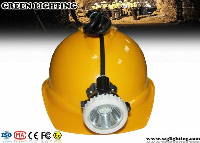 Anti-explosive 10000lux Led Miner's Cap Lamp 6.6Ah Rechargeable Mining Lamp 4