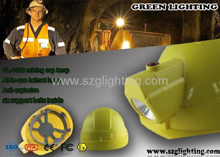 GL-1000 1W 4000LUX high beam helmet mining lamp 4