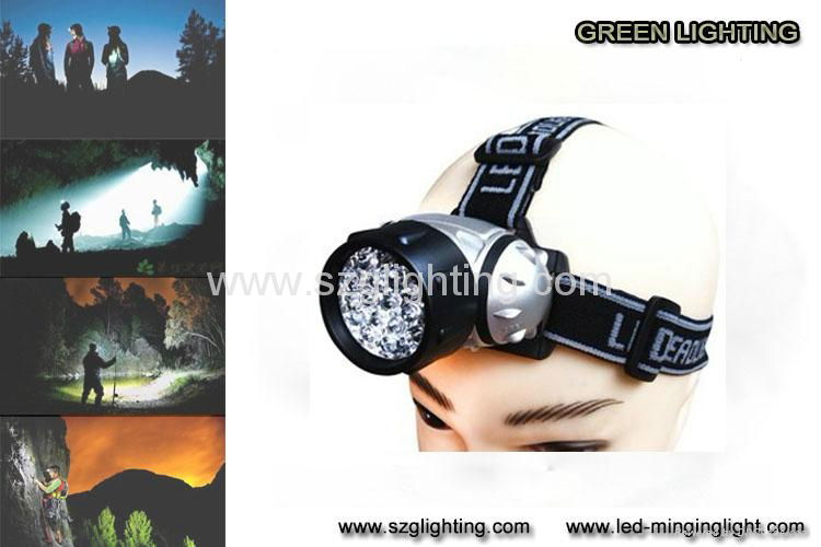 GL-21HD 21pcs leds portable mining head lamp 