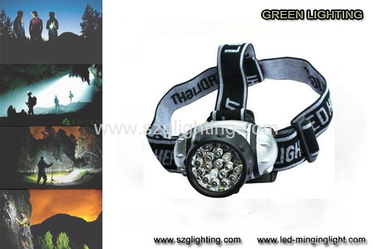 GL-21HD 21pcs leds portable mining head lamp  2