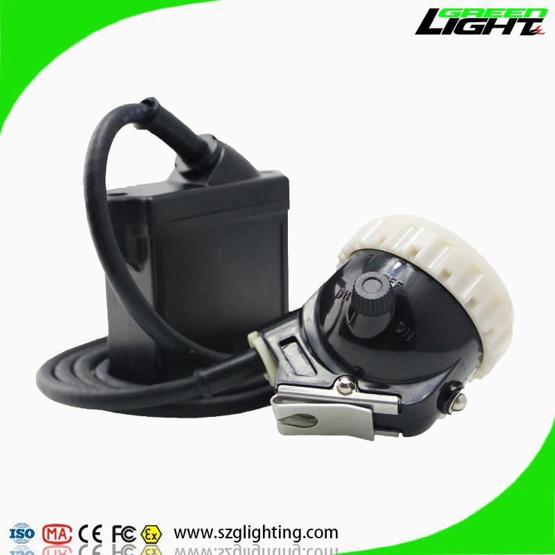 Anti-explosive 10000lux Led Miner's Cap Lamp 6.6Ah Rechargeable Mining Lamp 3