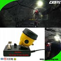 25000 Lux IP68 Mining Hard Hat Lights 10.4Ah SAMSUNG Battery Miner Cap Lamp 7