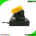 Waterproof 5000 Lux Rechargeable Cordless Cap Lamp 15hrs Portable ABS Headlamp 