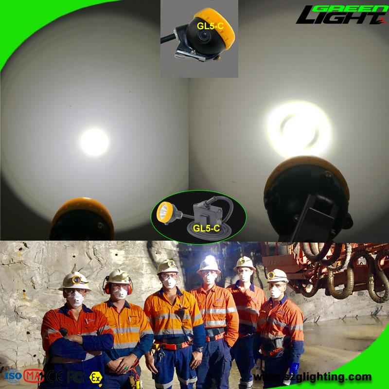 10000 Lux Underground Mine Lights Rechargeable Mining Headlamp with SOS