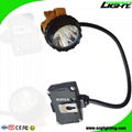 6.8Ah Panasonic Battery Mining Cap Lights 15000 Lux Underground Hard Hat Light 7