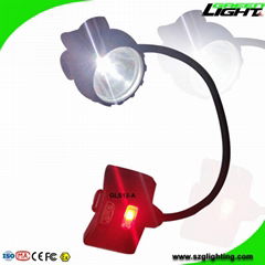 15000 Lux 6.8Ah Panasonic Battery Mining Cap Lamp with Rear Warning Light