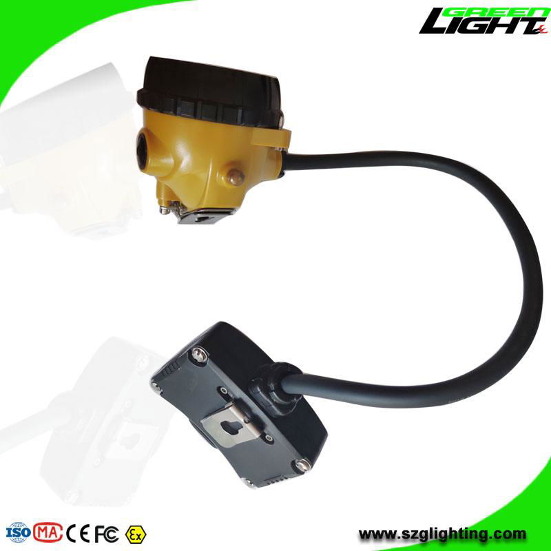 15000 Lux 6.8Ah Panasonic Battery Mining Cap Lamp with Rear Warning Light 3