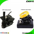 Rechargeable 10000lux 216lum Miner Headlamp LED Cap Lamp with USB Charger