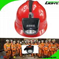 LED Digital Screen Wireless Mining Lamp Waterproof 4000lux Miner Headlamp 