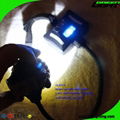 15000 lux LED Mining Cap Light Waterproof IP68 Miner Headlamp with Rear Light