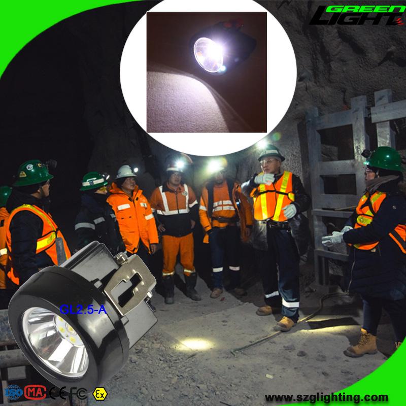 4000 lux Mini Cordless Mining Lights Coal Miner Headlamp with 1000