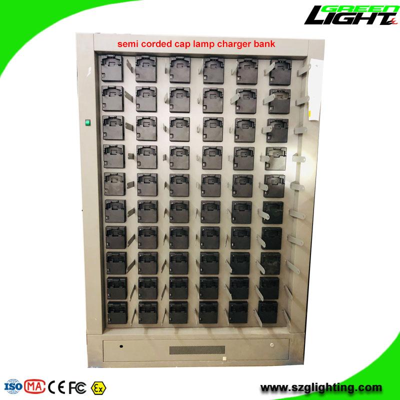 60 Units Cap Lamp Charging Rack for Cordless Corded Mining Lights 2