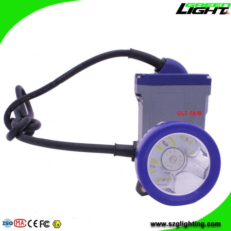 6.6Ah 4000 lux LED Mining Headlamp Waterproof Miners Corded Cap Lamp