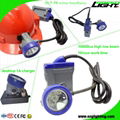 10000 Lux Miner LED Headlight 6.6Ah Underground Mining Light 16hrs Working Time 1