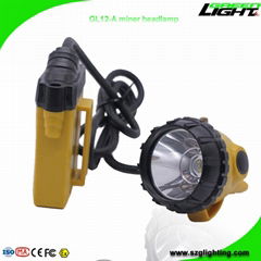 25000 Lux Mining Cap Light IP68 Waterproof LED Miner Headlamp SAMSUNG Battery