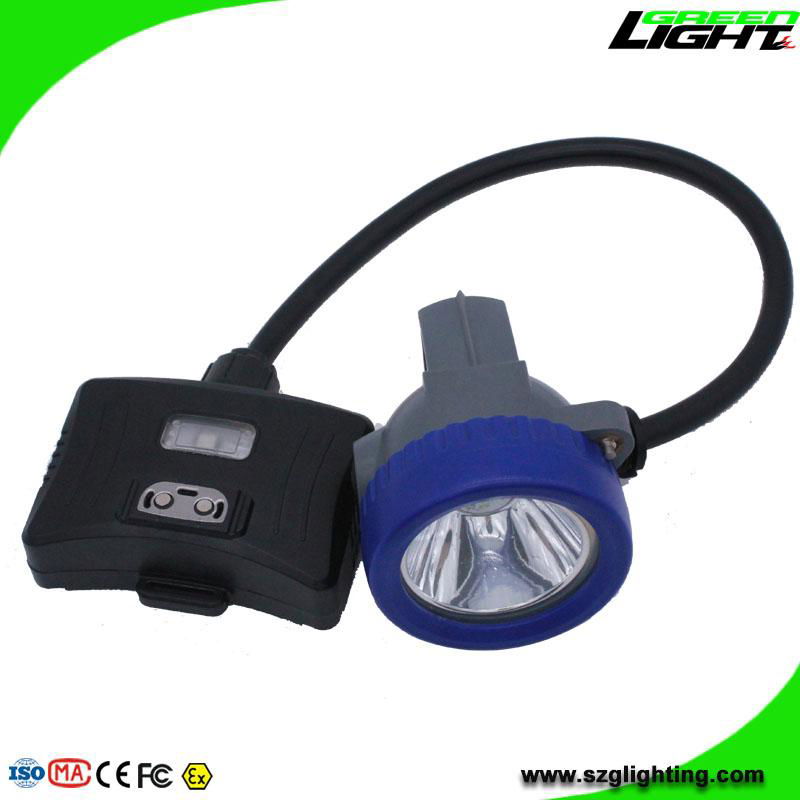 5.2Ah 10000Lux Led Mining Cap Lamp Rear Warning Light IP68 Rechargeable Headlamp 5