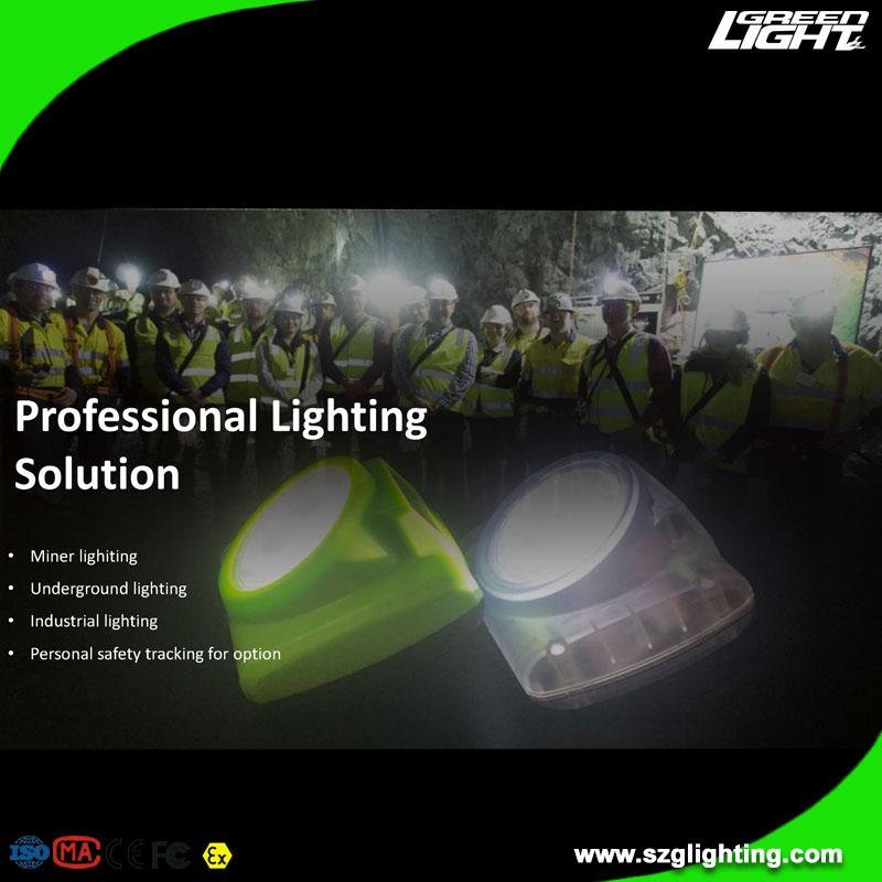 25000Lux LED Cordless Mining Light OLED IP68 Miner Headlamp USB Charging 5