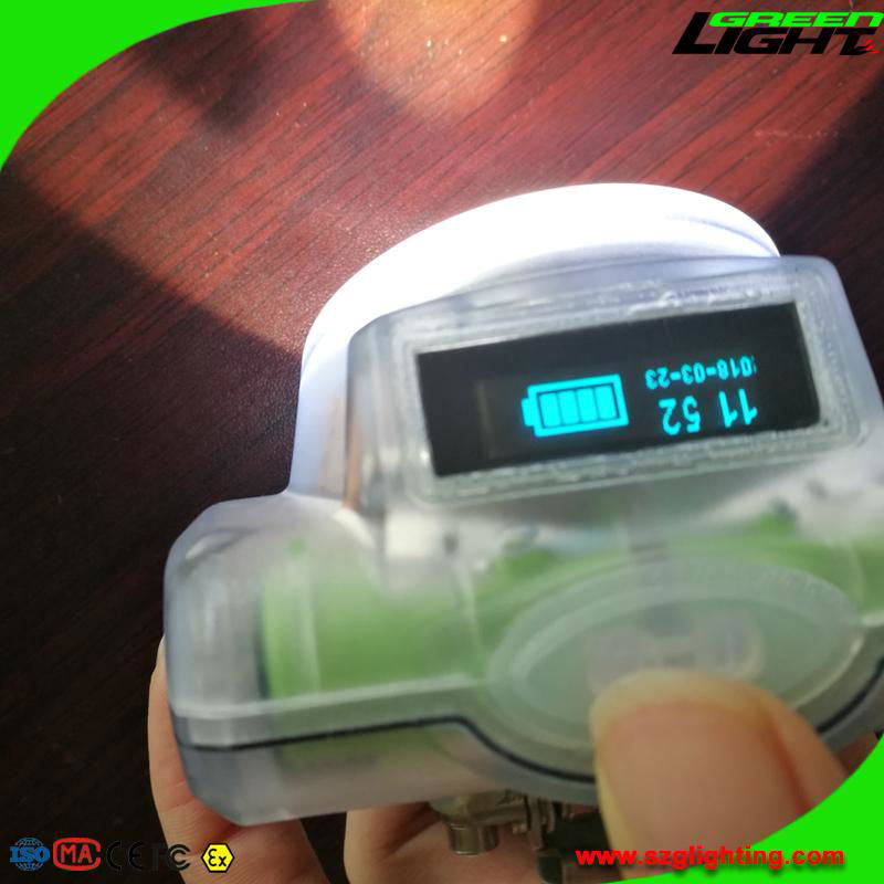 13000Lux 6.8Ah Waterproof LED Coal Miner Head Lamp OLED Screen USB Charging   5