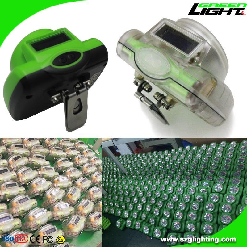 Rechargeable 15000 Lux Cordless Miners Cap Lamp with OLED Display  5