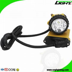 25000 Lux Waterproof Rechargeable SAMSUNG Battery LED Miner Cap Lamp with Cable