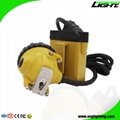 25000 Lux Waterproof Rechargeable SAMSUNG Battery LED Miner Cap Lamp with Cable 