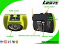  20000lux 5V 2A IP68 Rechargeable Mining Cap Lamp with OLED Screen 4