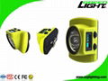  20000lux 5V 2A IP68 Rechargeable Mining Cap Lamp with OLED Screen 2