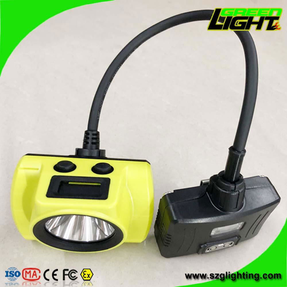 6.8Ah li-ion battery LED mining cap lamp with OLED screen