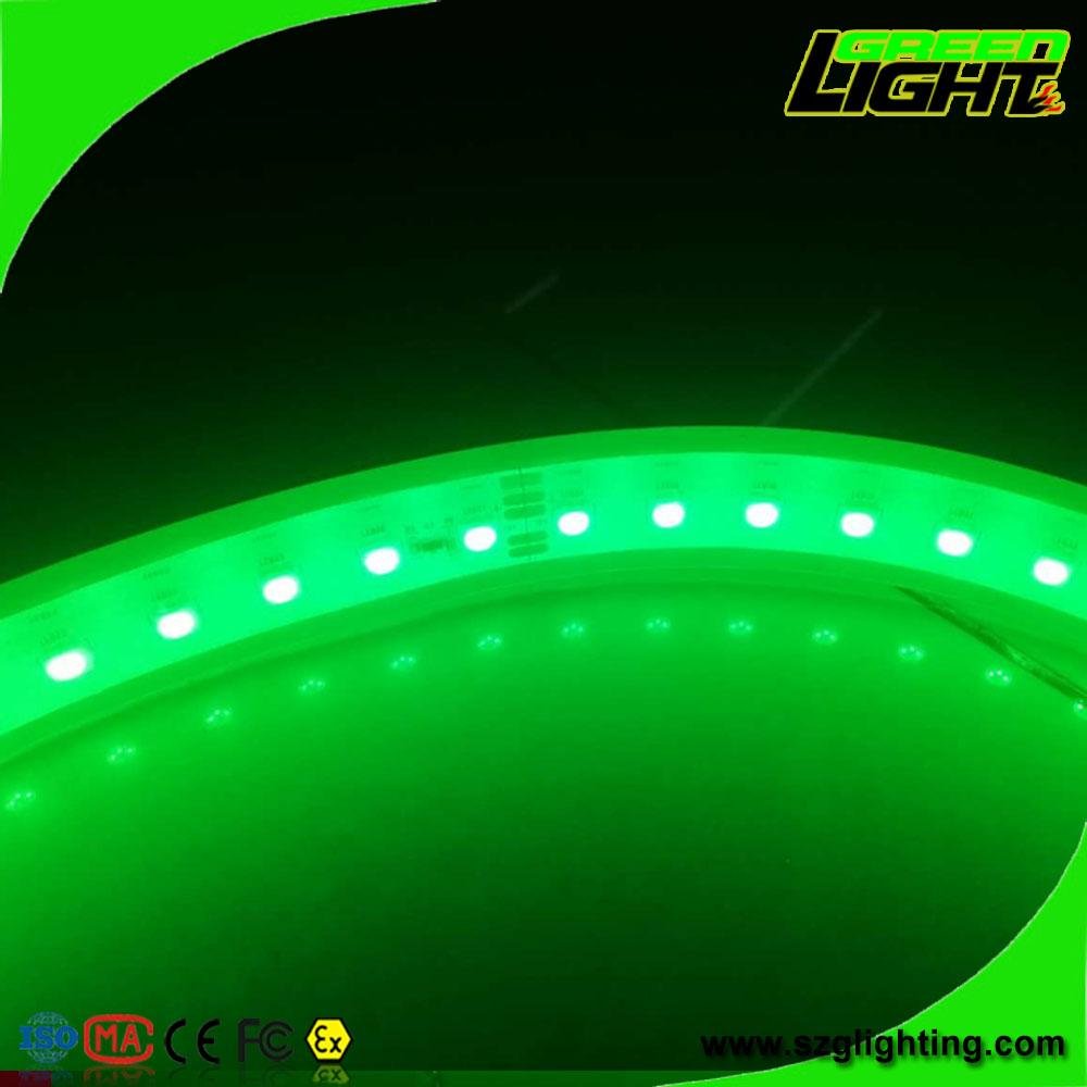 Heavy Duty RGB Green LED Flexible Strip Lights For Underground Mining Tunnel 2