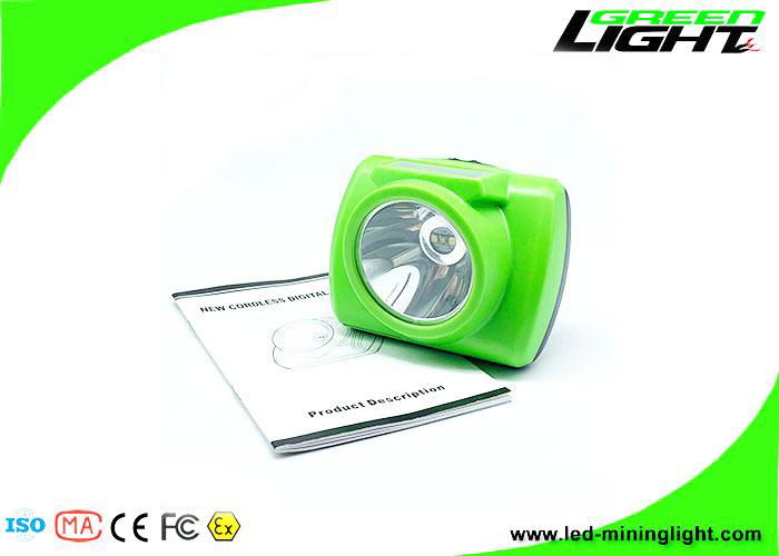 15000 Lux Cordless Cap Lamp 6.8Ah Waterproof OLED Screen Miner Headlight 4