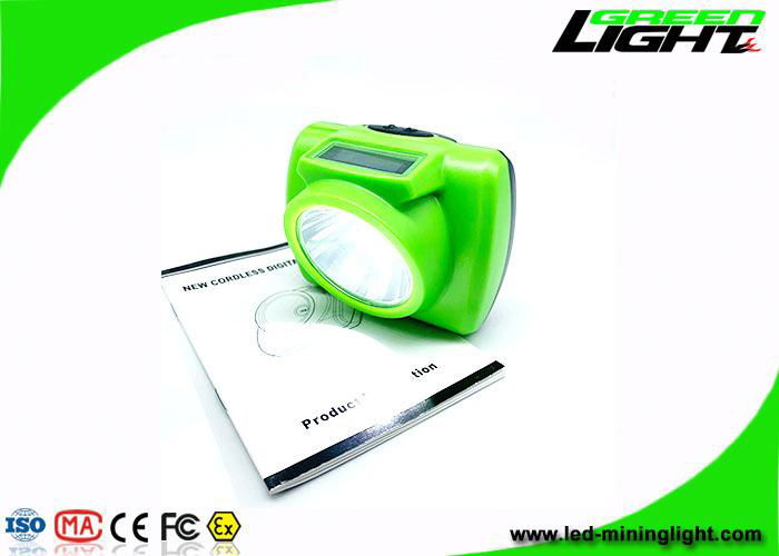 15000 Lux Cordless Cap Lamp 6.8Ah Waterproof OLED Screen Miner Headlight