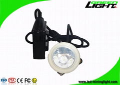 Anti-explosive 10000lux Led Miner's Cap Lamp 6.6Ah Rechargeable Mining Lamp