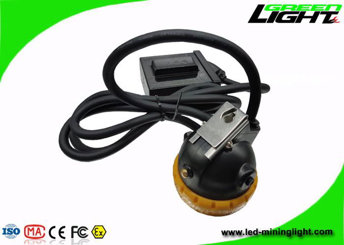 10000 lux Underground Wired Mining Lamp 7.8Ah IP68 Mining Hard Hat Lights 5