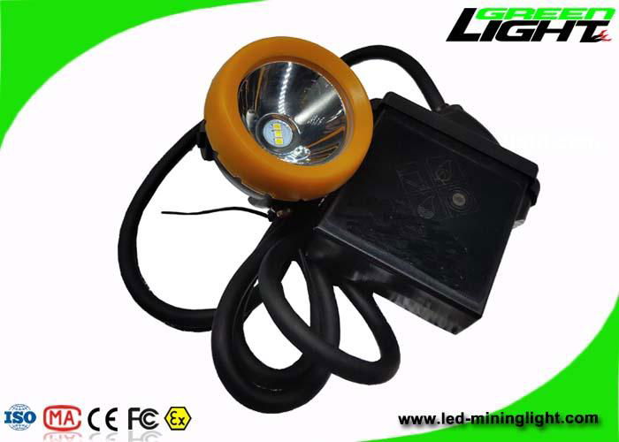 10000 lux Underground Wired Mining Lamp 7.8Ah IP68 Mining Hard Hat Lights 4