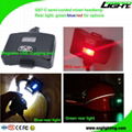 5.2Ah 10000Lux Led Mining Cap Lamp Rear Warning Light IP68 Rechargeable Headlamp 3