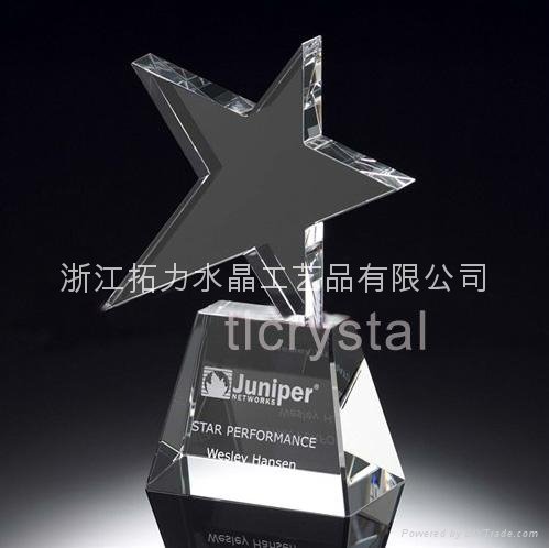 Crystal trophy crystal award