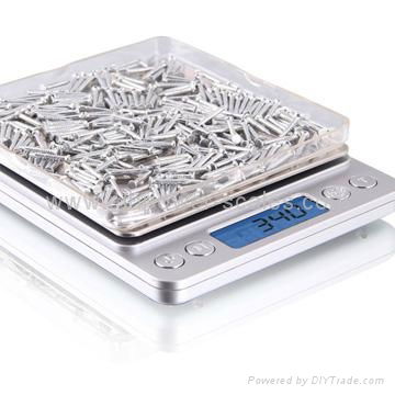 Electronic Kitchen Scale, with capacity 1kg, 2kg, 3kg 2