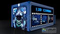 High Technology 5D Simulator, Motion 5D Cinema For Center Park With Cup Holder