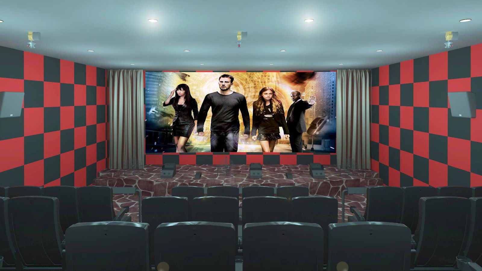 5 Seats / 4D Cinema System，Luxury Motion Seats With Spray Air And Vibration 3