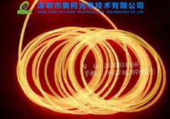 Ultra bright light guide bar side light fiber