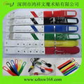 Custom logo Colorfull durable Nylon Velcro cable tie