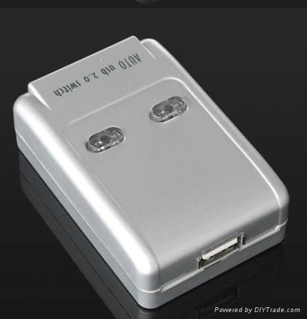 廠家直銷2口USB自動打印共享器 2