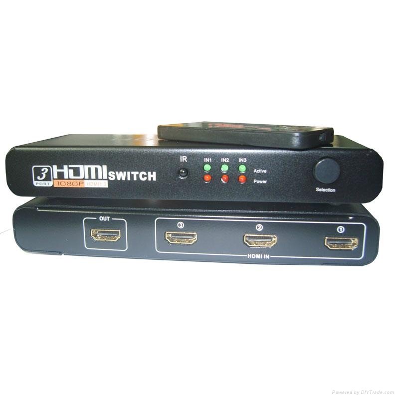 3口HDMI 切換器hdmi switch，hdmi選擇器 4