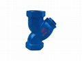 blue handle upvc double union ball valve 2