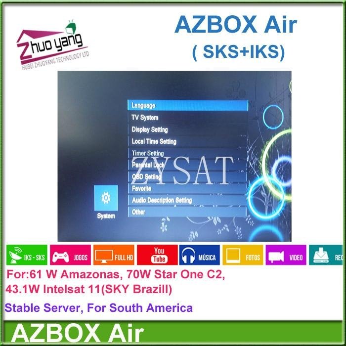 receptor AZ box AIR azsky sk4 AZBOX MINI ME Satellite Receiver IKS+SKS azamerica 2