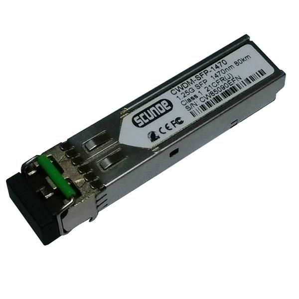 1.25G CWDM-SFP-1470 Optical Transceiver. Dualfiber Singlemode 1470nm 80KM