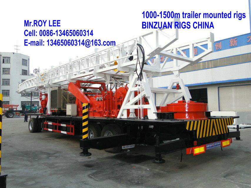 1000-1500m water well drilling rig