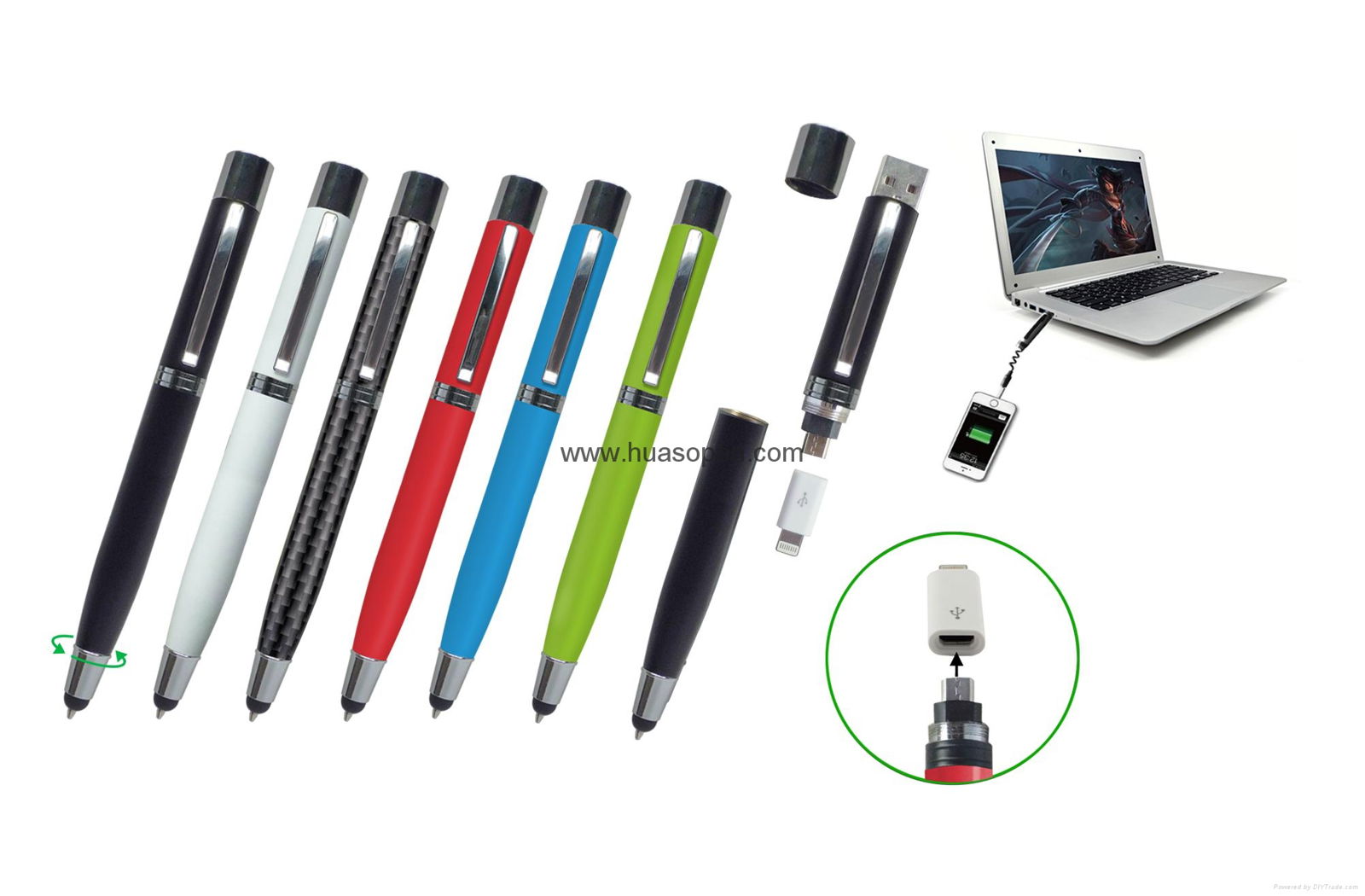  Cellphone charger & Touch stylus ball pen