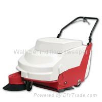 Walk behind floor sweeper sweeping machine